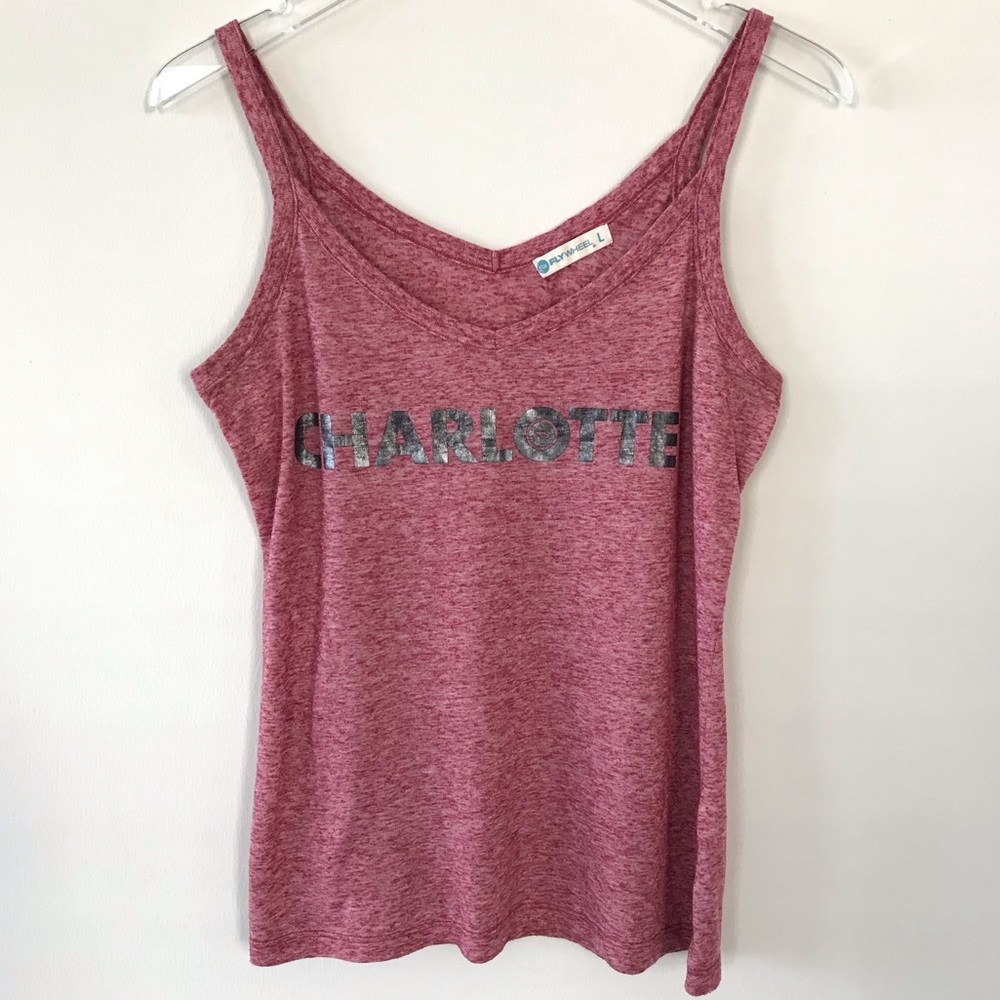 Flywheel Charlotte Tank Top Heathered Red L